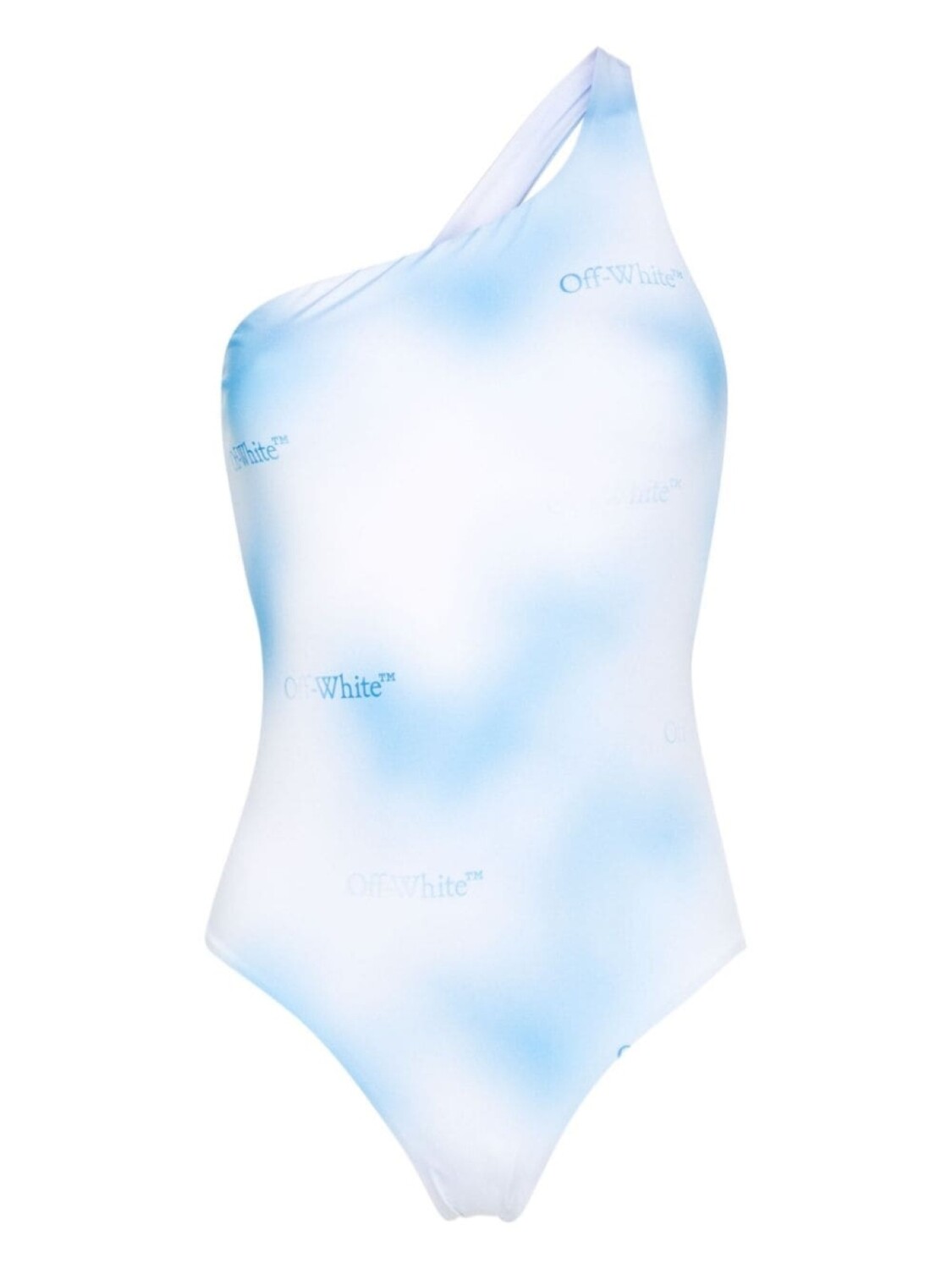 

Off-White купальник с логотипом и эффектом омбре, синий