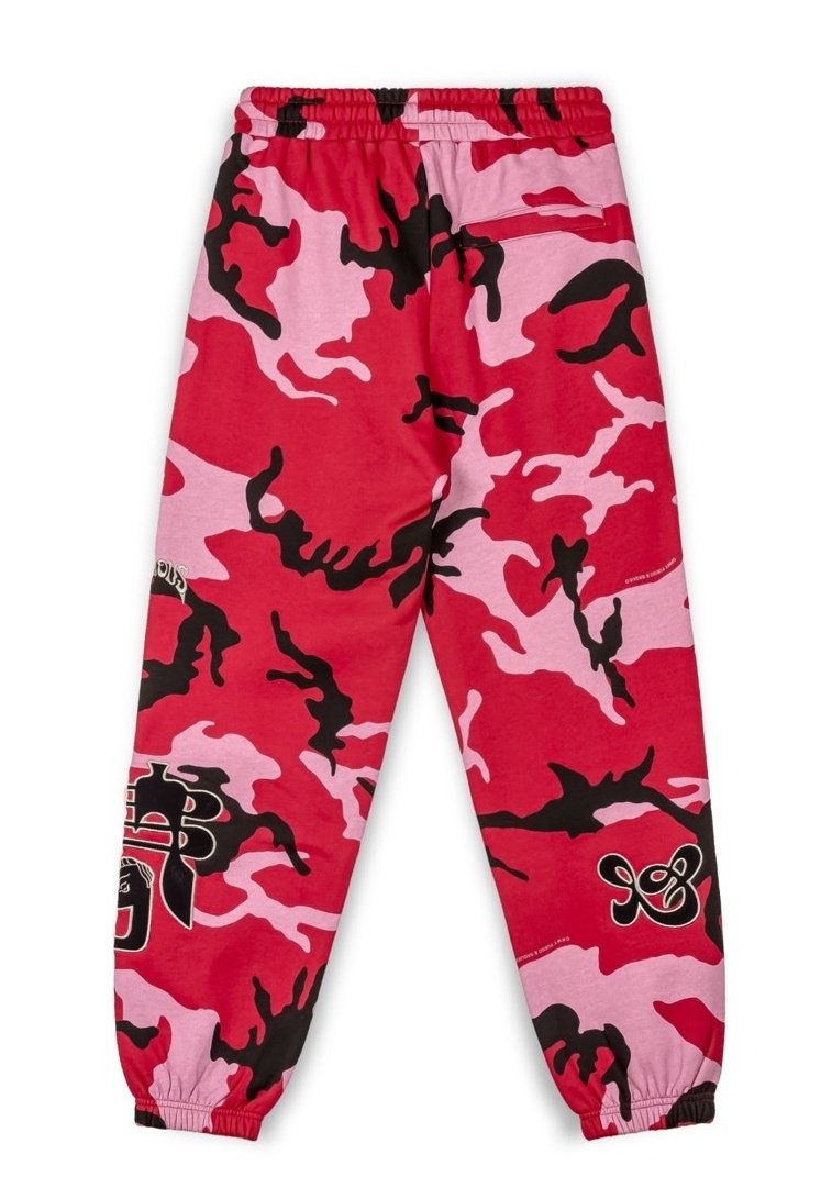 

Спортивные брюки CHANDAL ALL OVER PRINT TUSKER TEMPLE FW23 Grimey, красный