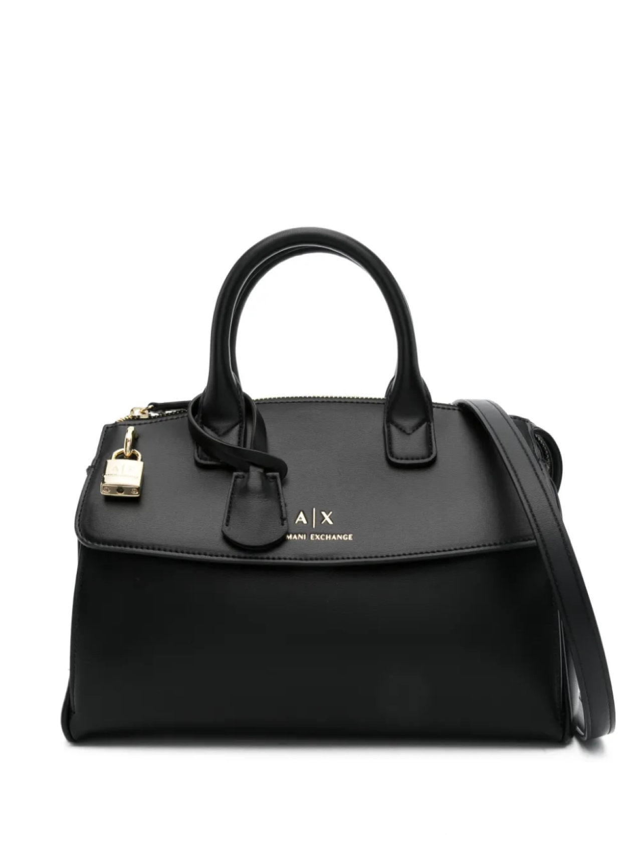 

Сумка-шоппер Armani Exchange с тисненым логотипом, черный