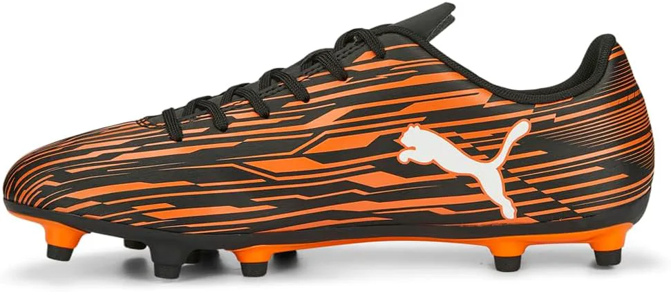Мужские футбольные бутсы Puma Rapido III для твердого грунта, черно-белый — фото 4