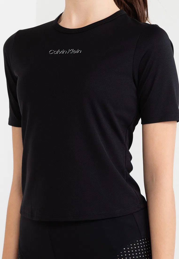 Футболка полуприлегающего кроя Calvin Klein Sport, черный — фото 3