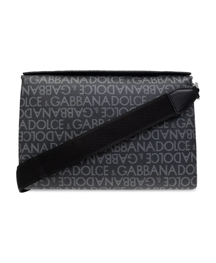 

Сумка через плечо с монограммой Dolce & Gabbana, серый