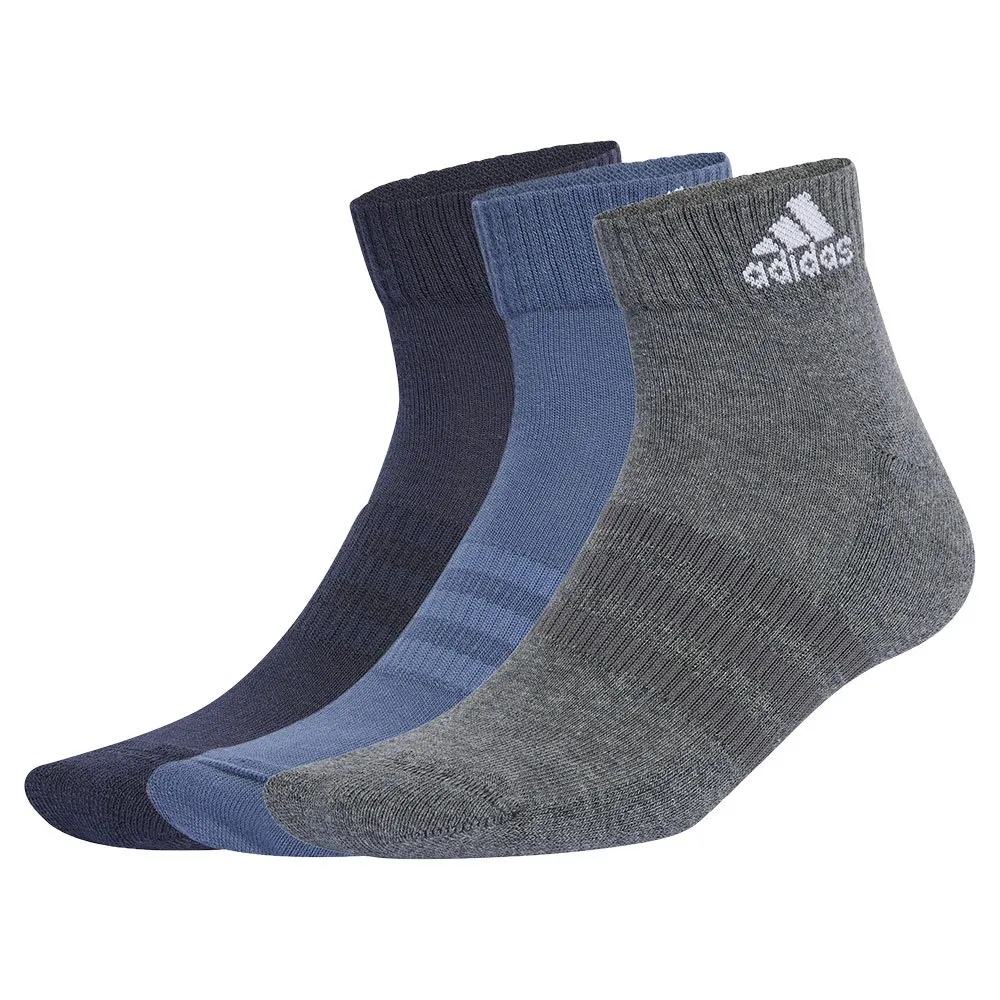 

Носки adidas Cushioned Sportswear short 3 pairs, синий/серый
