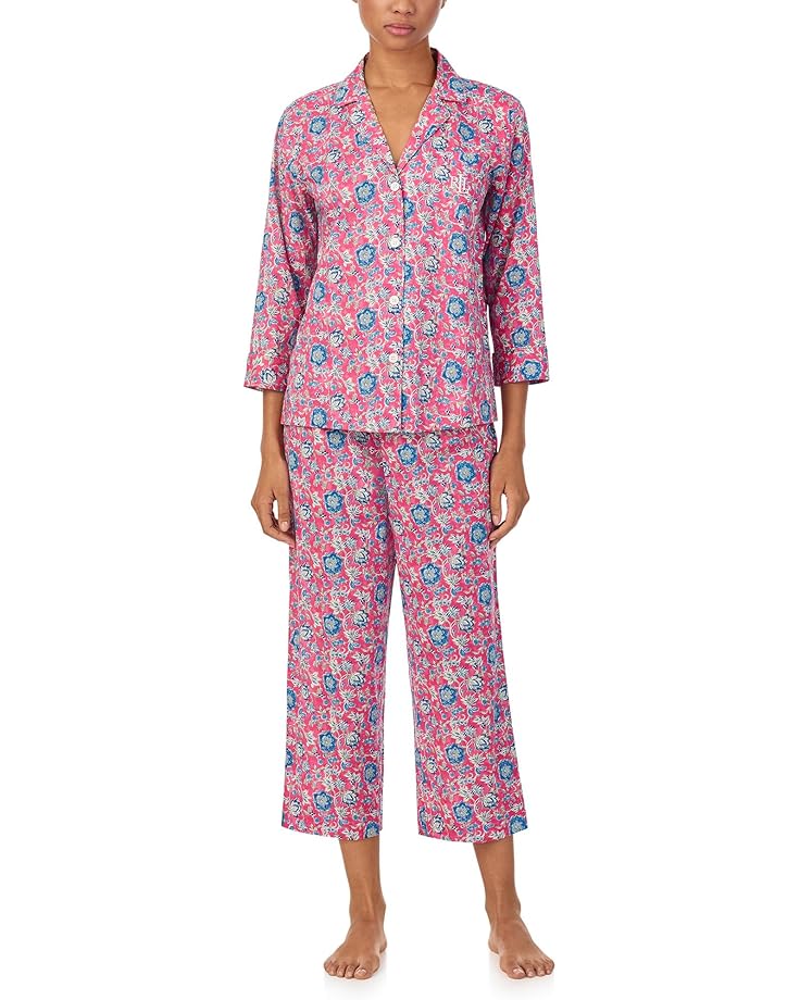 

Пижама Lauren Ralph Lauren 3/4, цвет Red Ground Floral