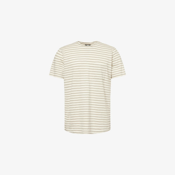 

Футболка из хлопкового джерси Kenneth с полосками Paige, цвет dried lemongrass stripe