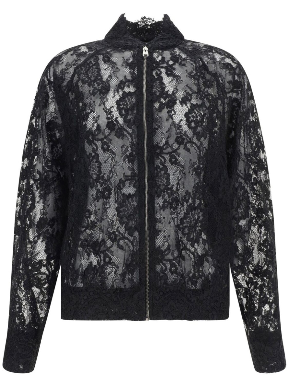 

Ermanno Scervino куртка-бомбер с цветочным кружевом, черный