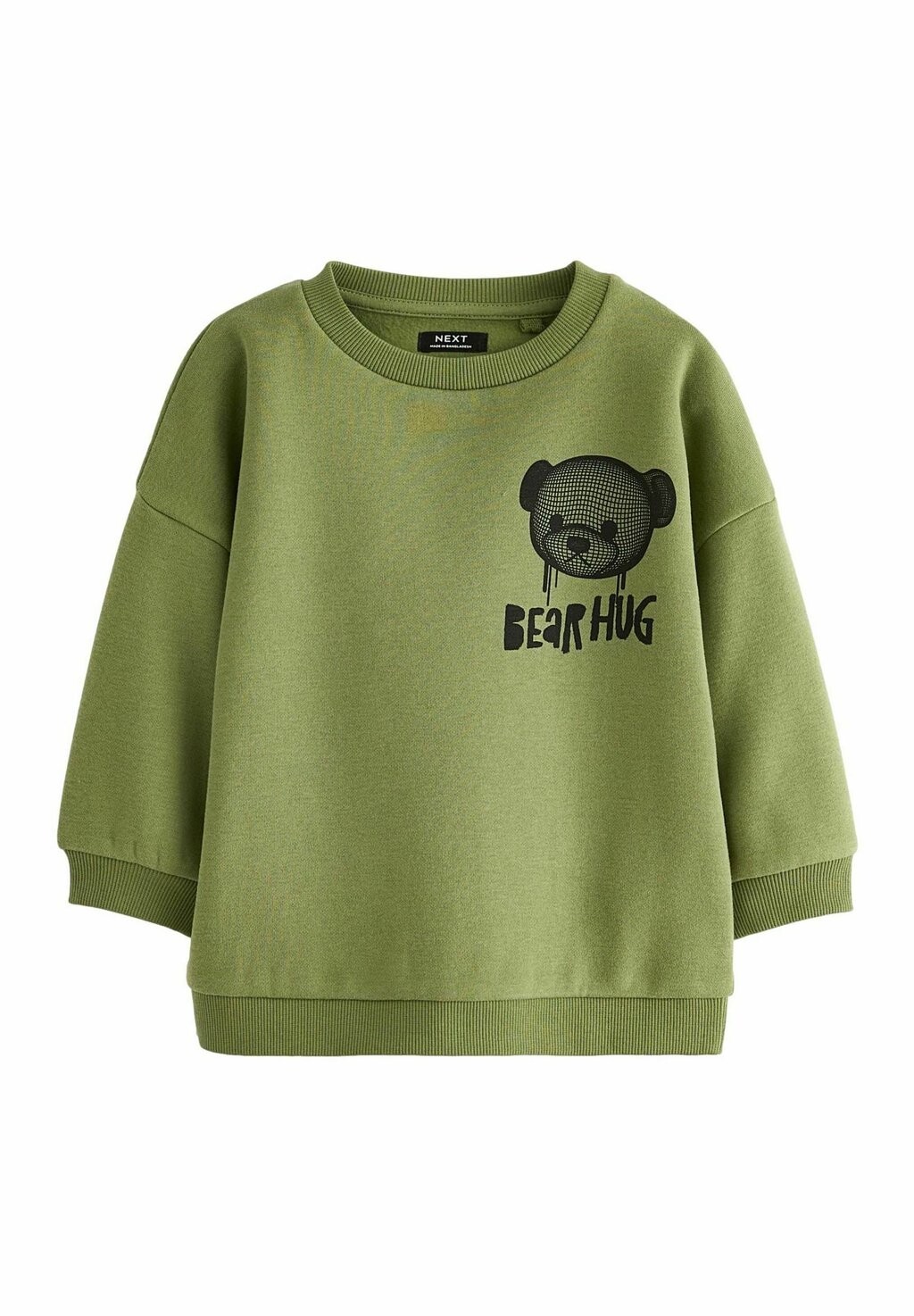 

Толстовка PLACEMENT PRINT CREW NECK- REGULAR FIT Next, зеленый