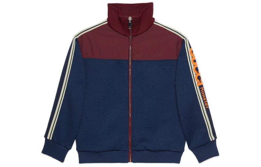 

Куртка Gucci Kids с длинными рукавами и узором, синий