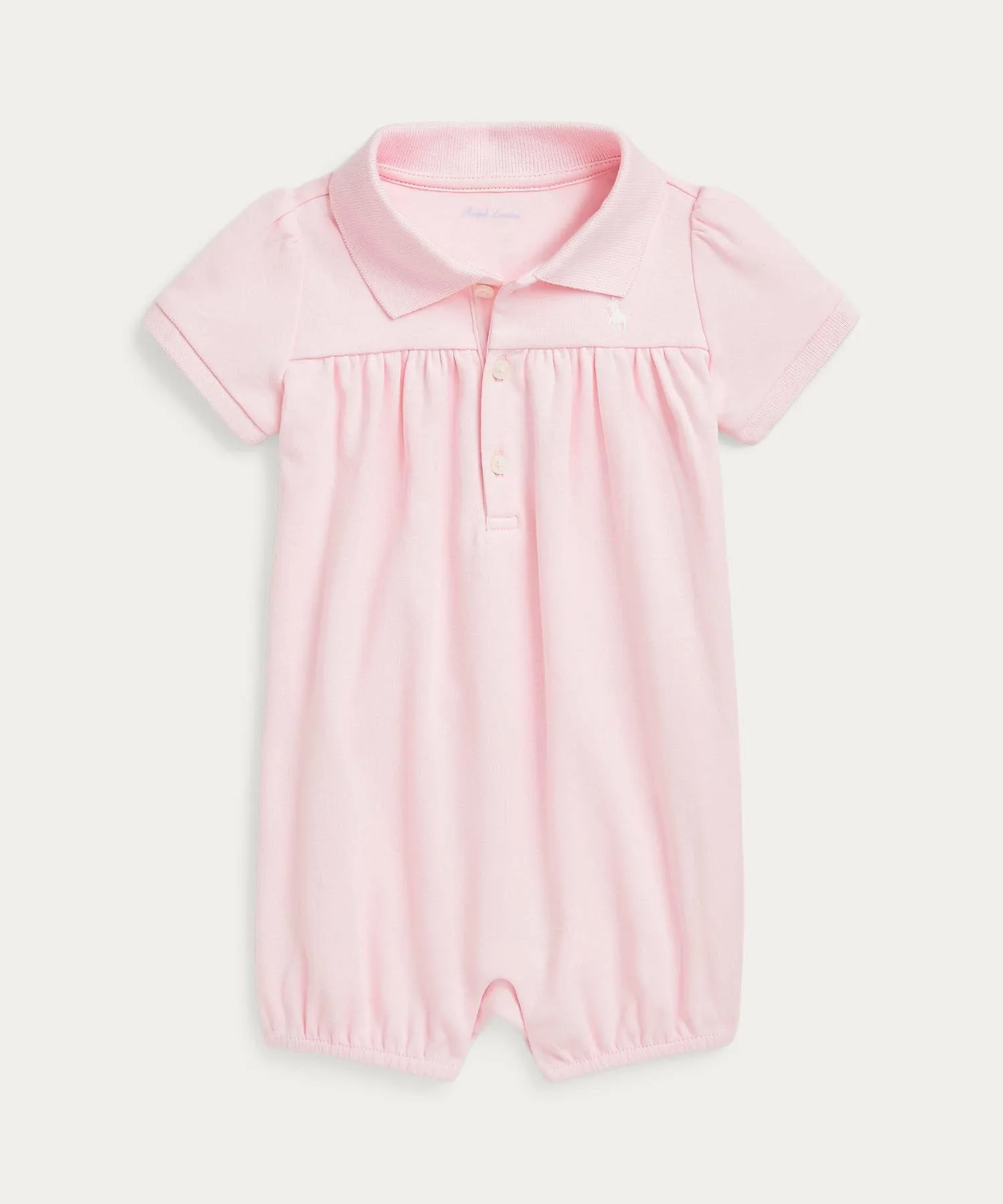 Детский комбинезон-поло с переплетенными нитями. Polo Ralph Lauren, 650 Pink