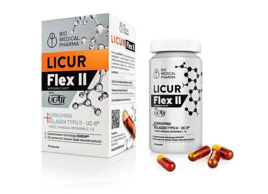 

Licur Flex II, Добавка , 30 твердых капсул Bio Medical Pharma