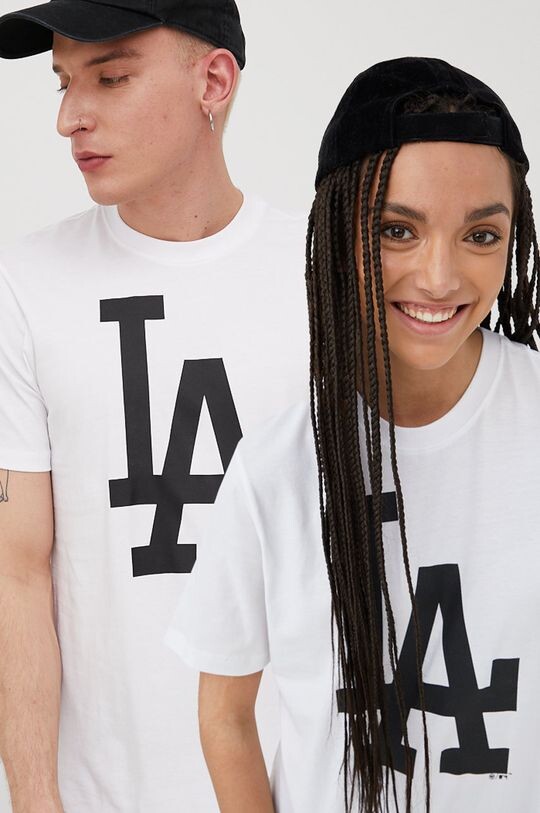 

Хлопковая футболка Los Angeles Dodgers 47 brand, белый
