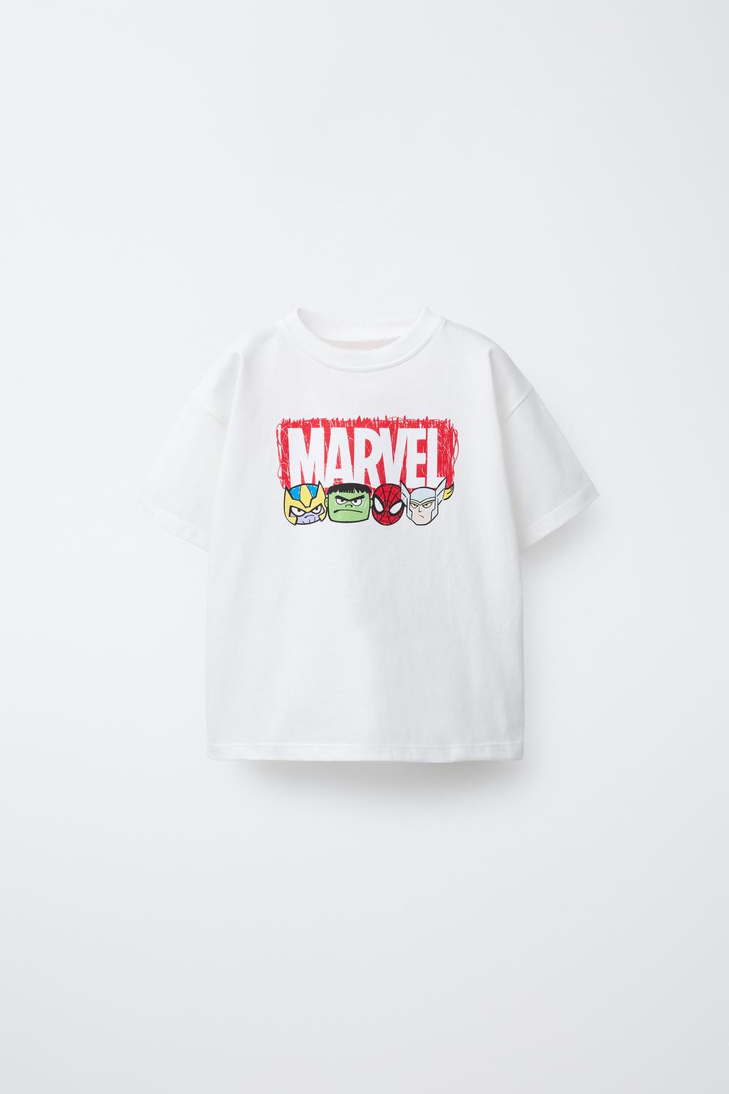 

Футболка с принтом "мстители" marvel ZARA, белый