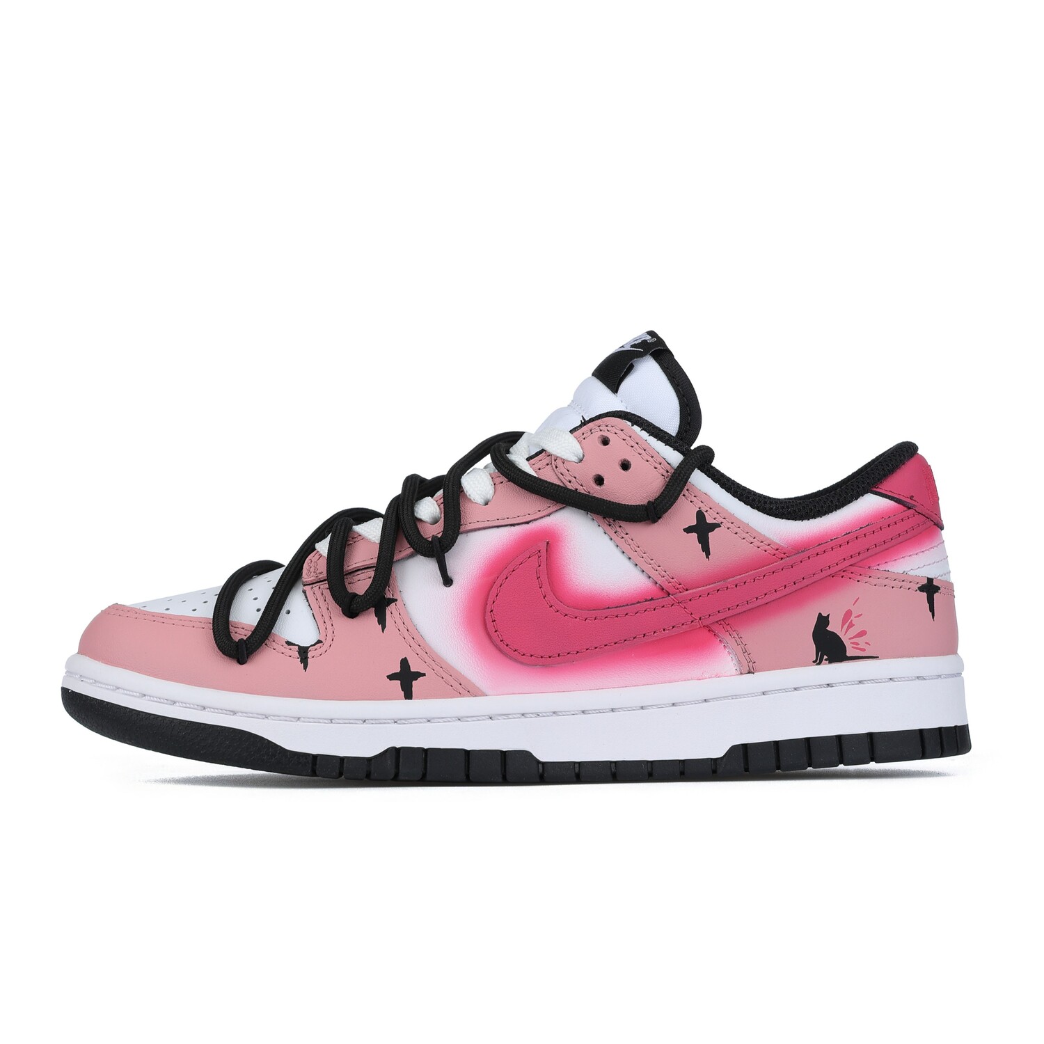 

Кроссовки Nike Dunk Skateboarding Shoes Women's Low-top White/powder, розовый