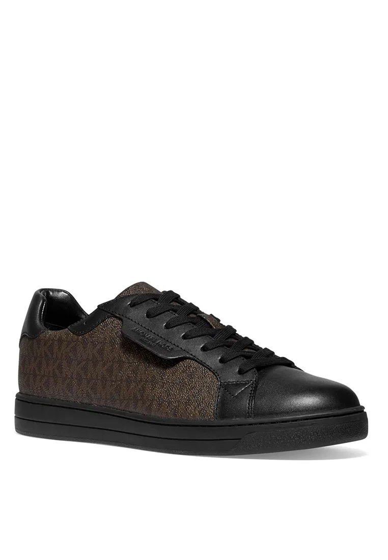 Кроссовки, с логотипом, Keating Michael Kors, черный/коричневый