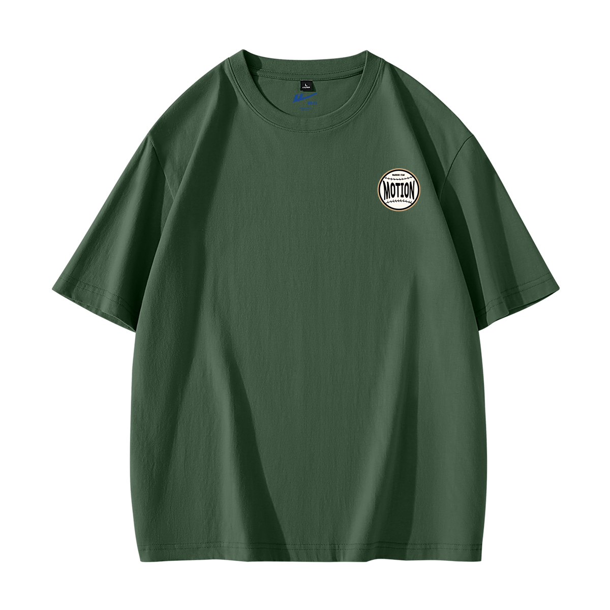 

Футболка мужская с круглым вырезом, средней плотности WARRIOR, серый зеленый