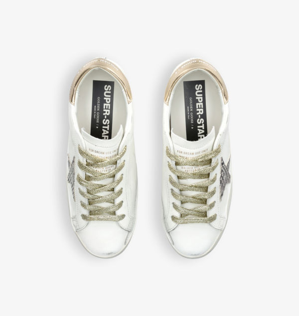 Низкие кожаные кроссовки Superstar с аппликацией в виде звезды Golden Goose, мультиколор — фото 2