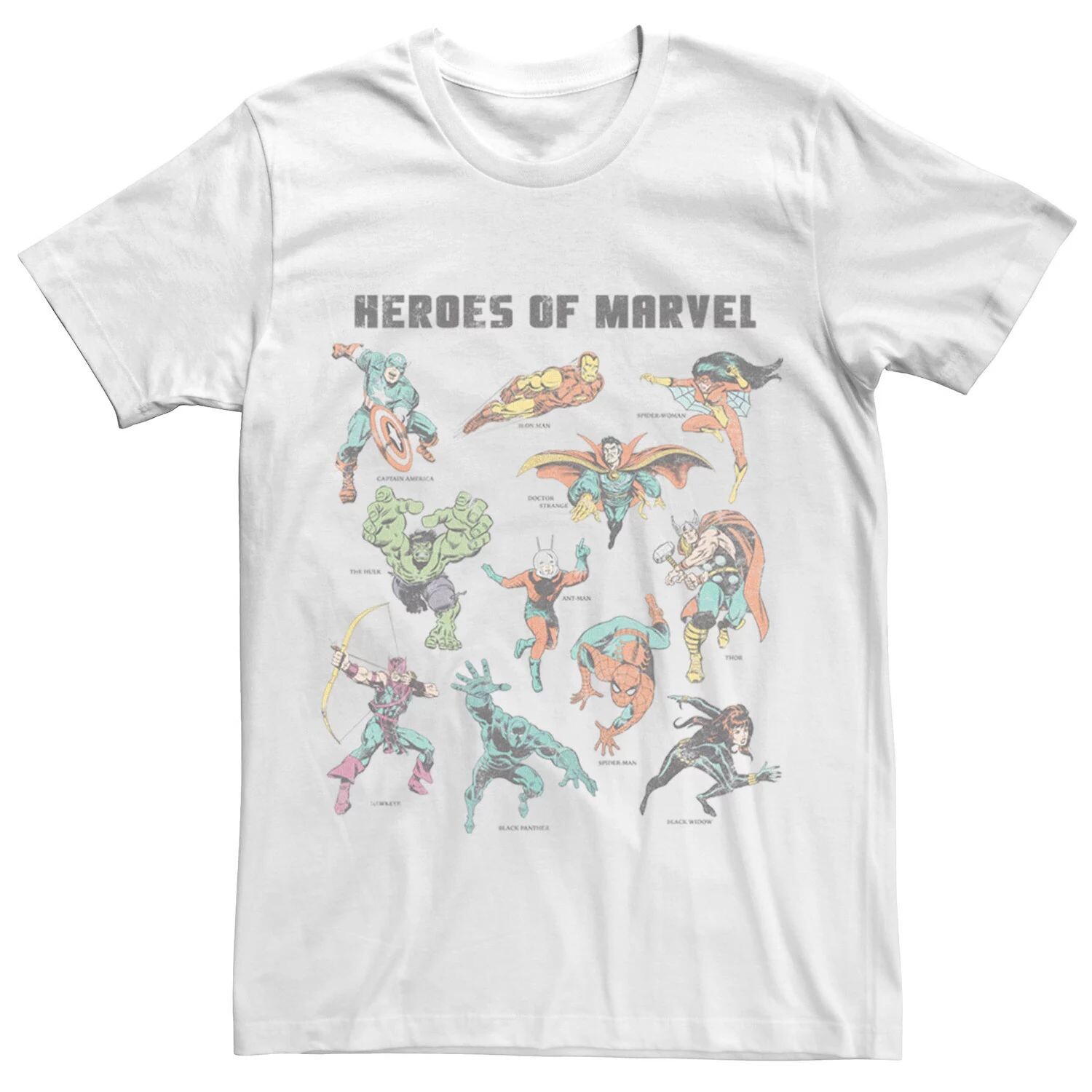 

Мужская футболка Marvel Textbook Heroes Licensed Character
