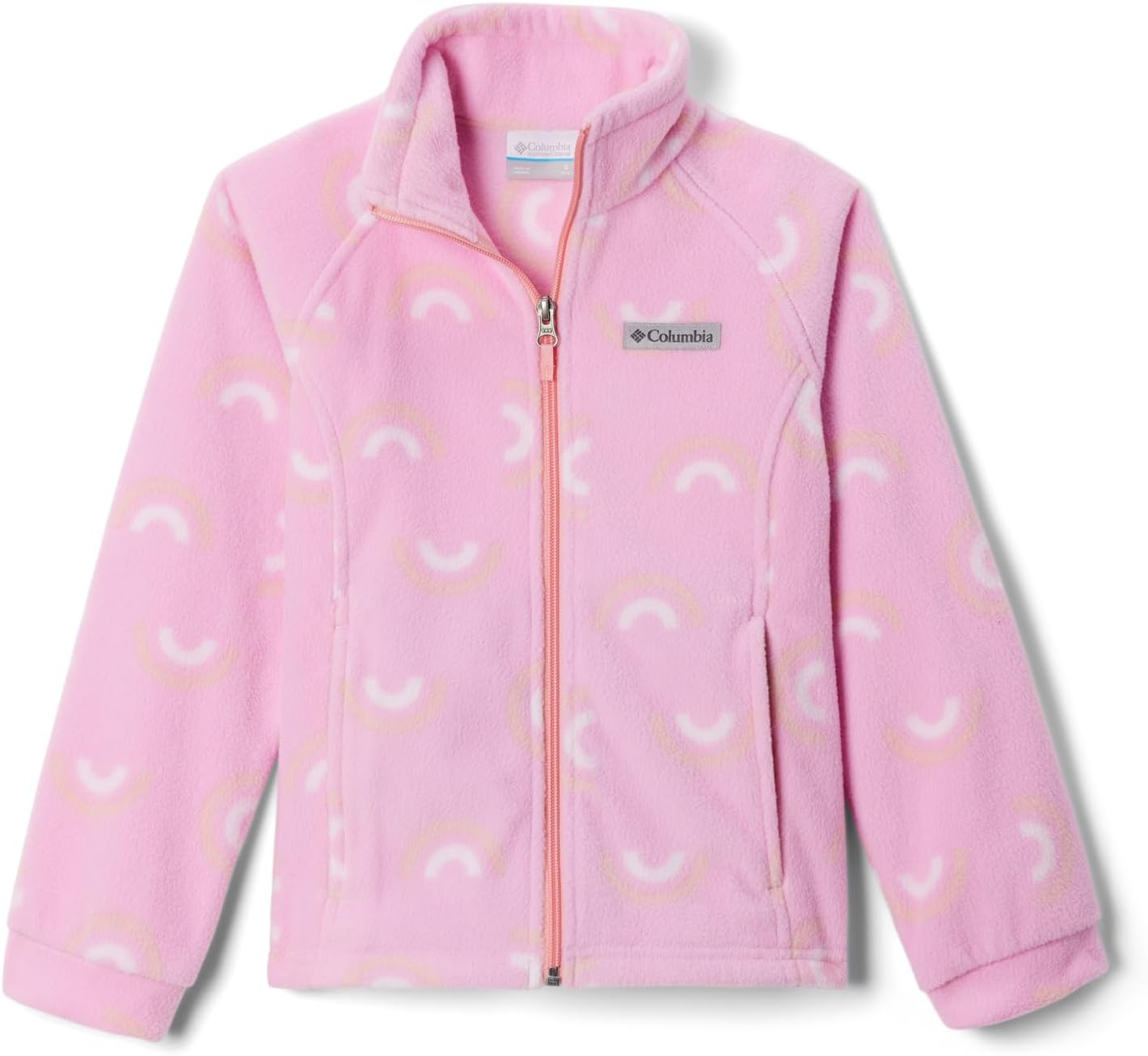 Columbia Youth Girls Benton Springs II Printed Fleece, Cosmos Rainbowy — фото 4