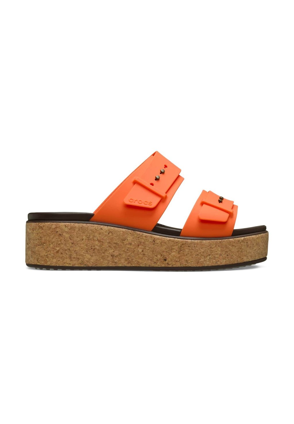 Сандалии BROOKLYN CORK BUCKLE Crocs, оранжевый