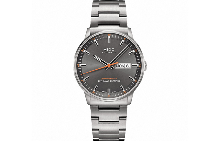 

MIDO Часы Men's Commander Watch, Silver Gray Watch Dial