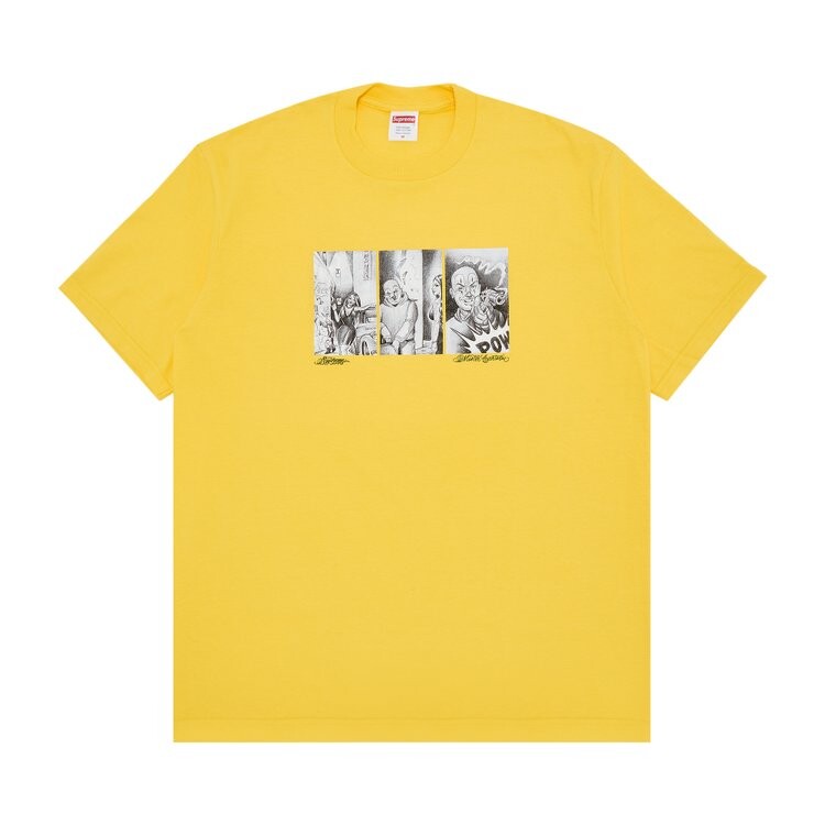 

Футболка Supreme Mister Cartoon Pow Tee, желтый