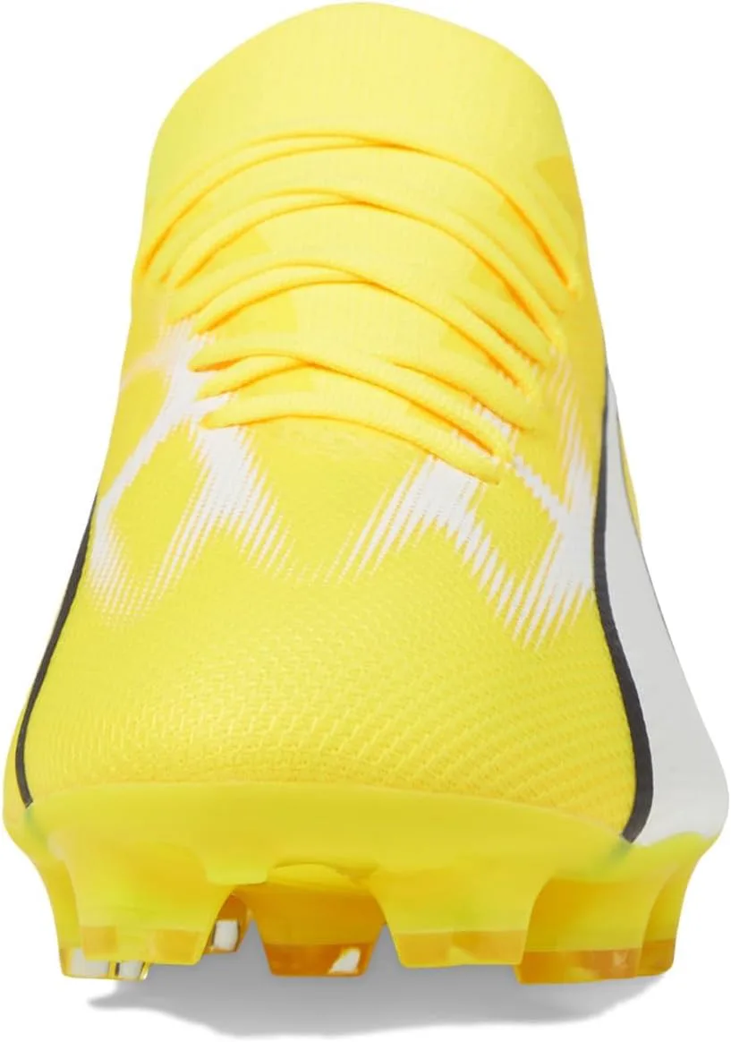 Футбольные бутсы Puma Mens Ultra Match FG, желтый/белый/черный — фото 2