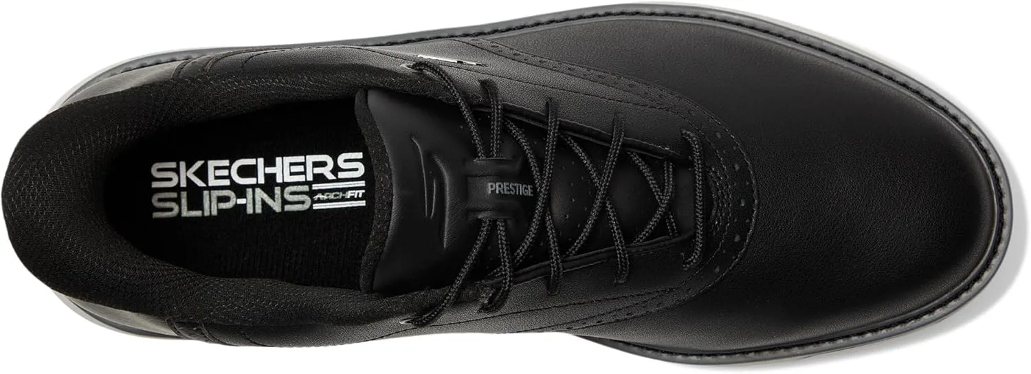 Мужские гольф-кроссовки Skechers Prestige с анатомической стелькой, черный — фото 2