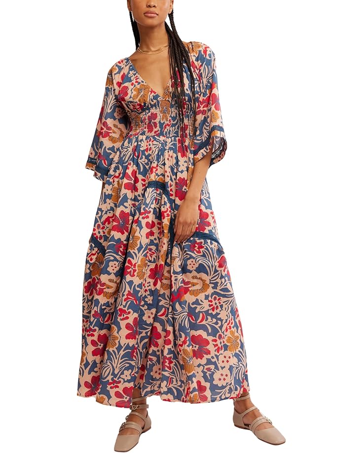 

Платье Free People Printed Dixie Maxi, цвет Vintage Indigo Combo