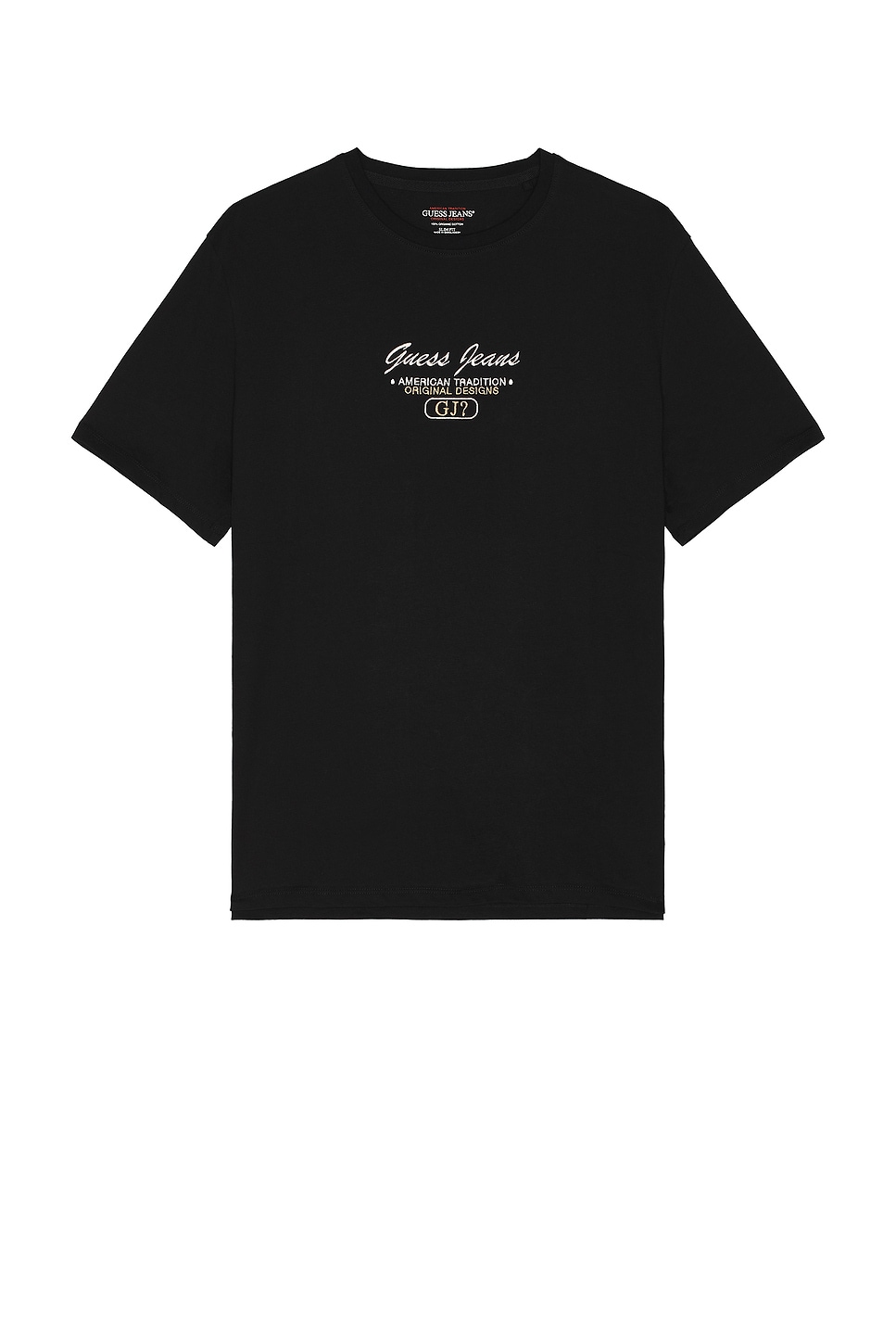 

Футболка с коротким рукавом и узким логотипом Guess Jeans, jet black