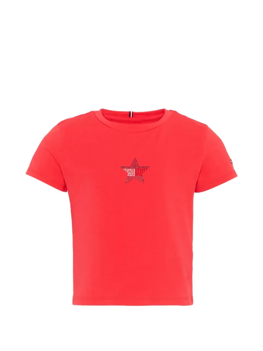 Футболка со звездой со стразами Tommy Hilfiger Junior, красный
