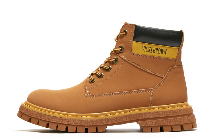 

Мужские ботинки Cahhrrn X Martin Boot Men Beige Vicki Brown