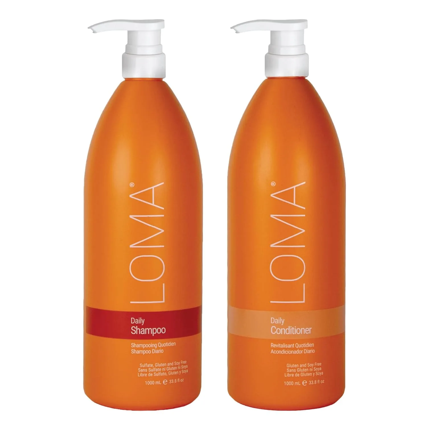 Loma Hair Care Daily Duo: шампунь и кондиционер 2000 мл (1 шт.), Orange
