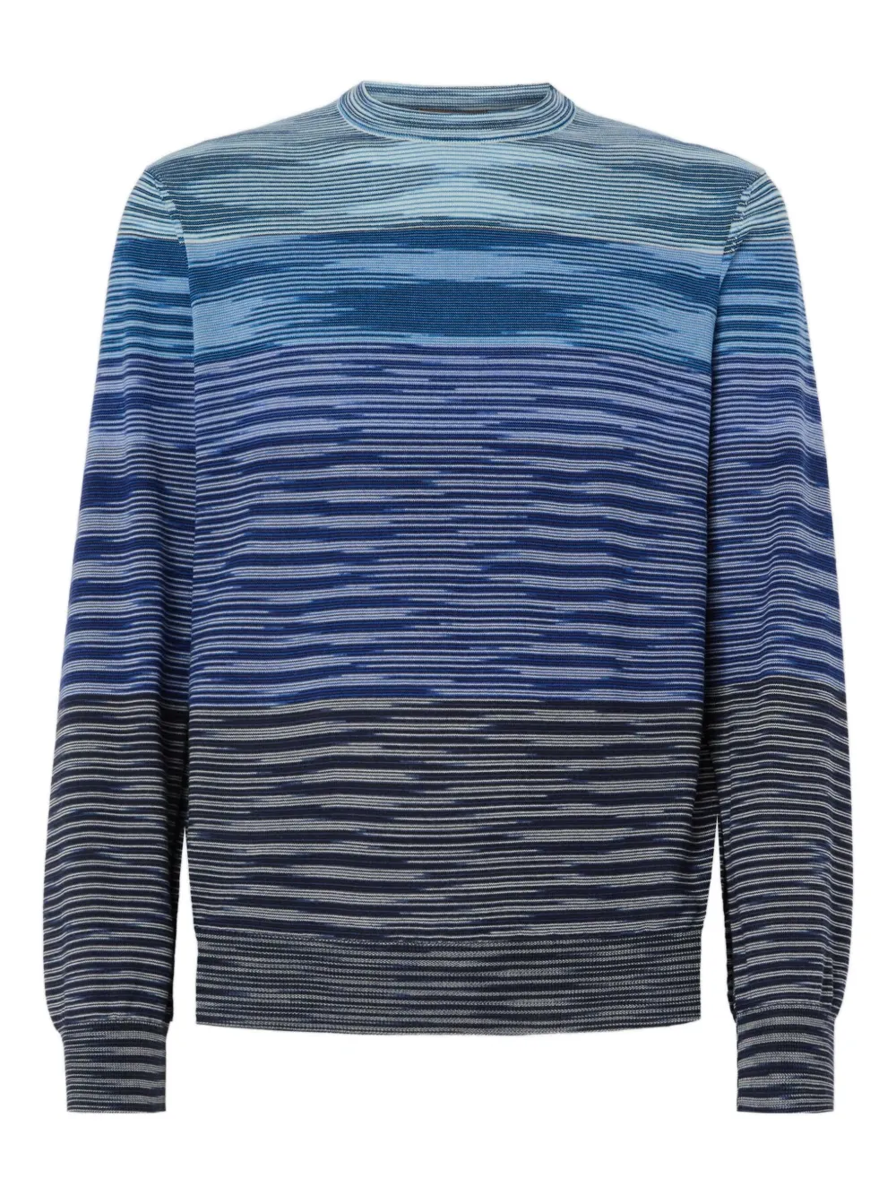 

Полосатый свитер с волнистым узором Missoni, синий