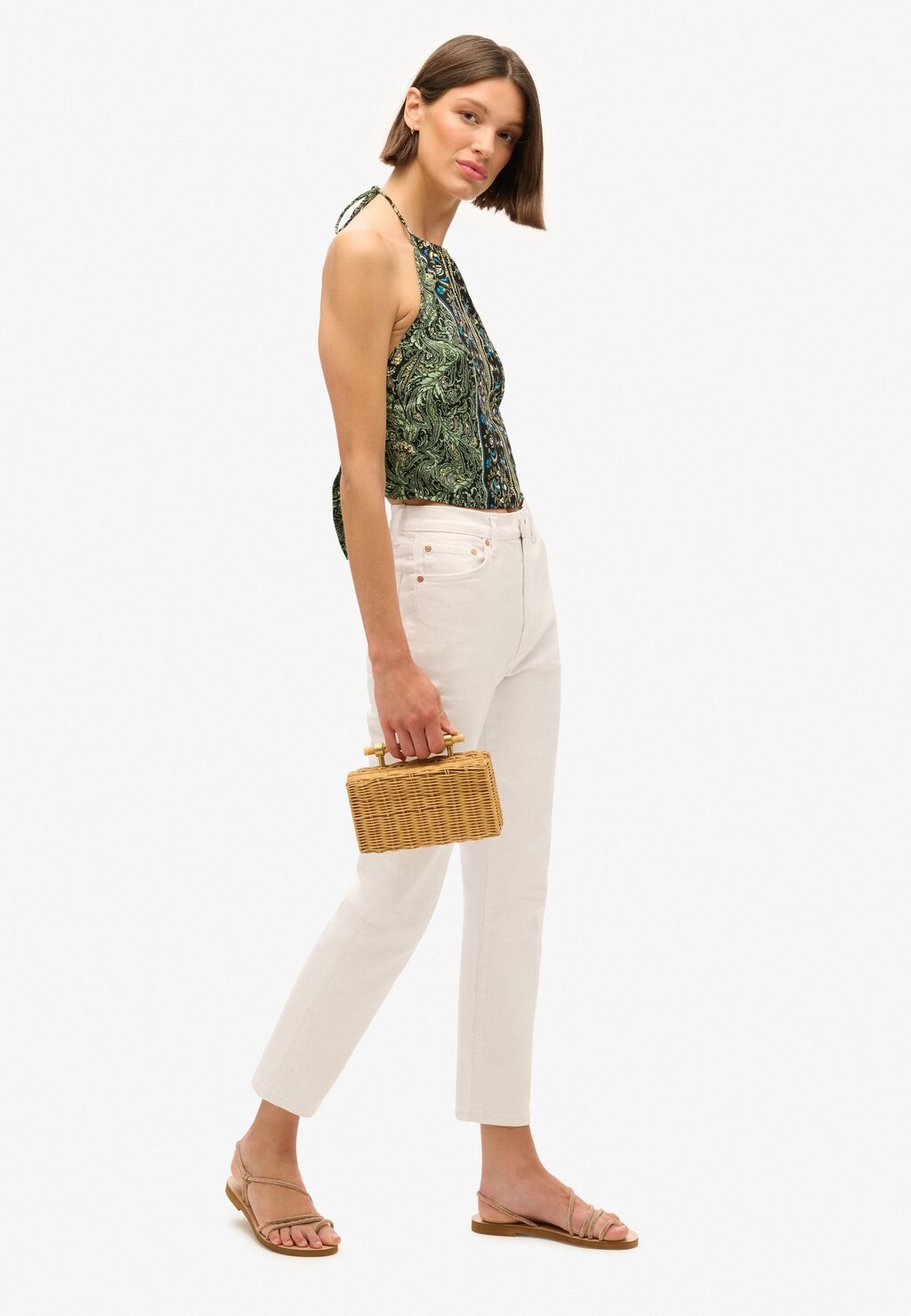 

Топ ST TROPEZ HALTER Superdry, зеленый