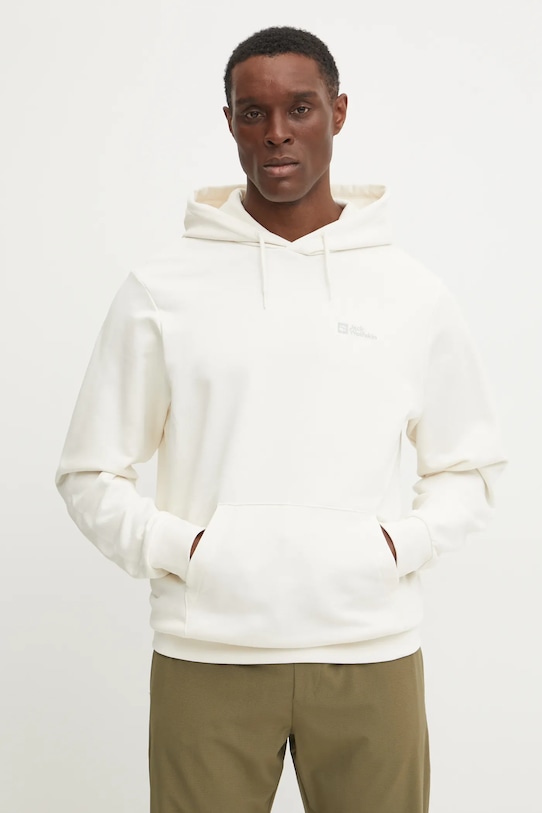 

Хлопковая толстовка Essential Jack Wolfskin, бежевый
