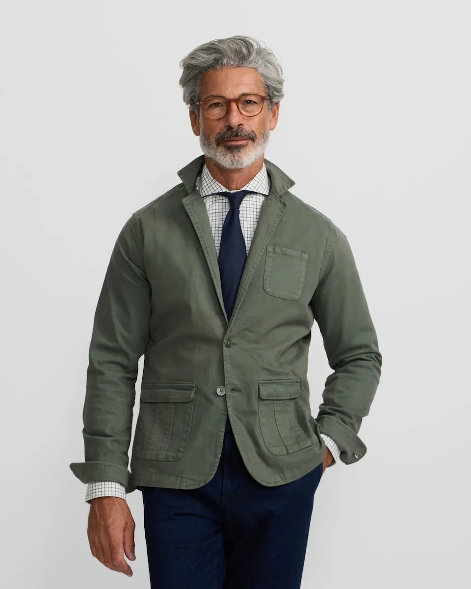 

Мужской повседневный полупиджак Silbon, зеленый