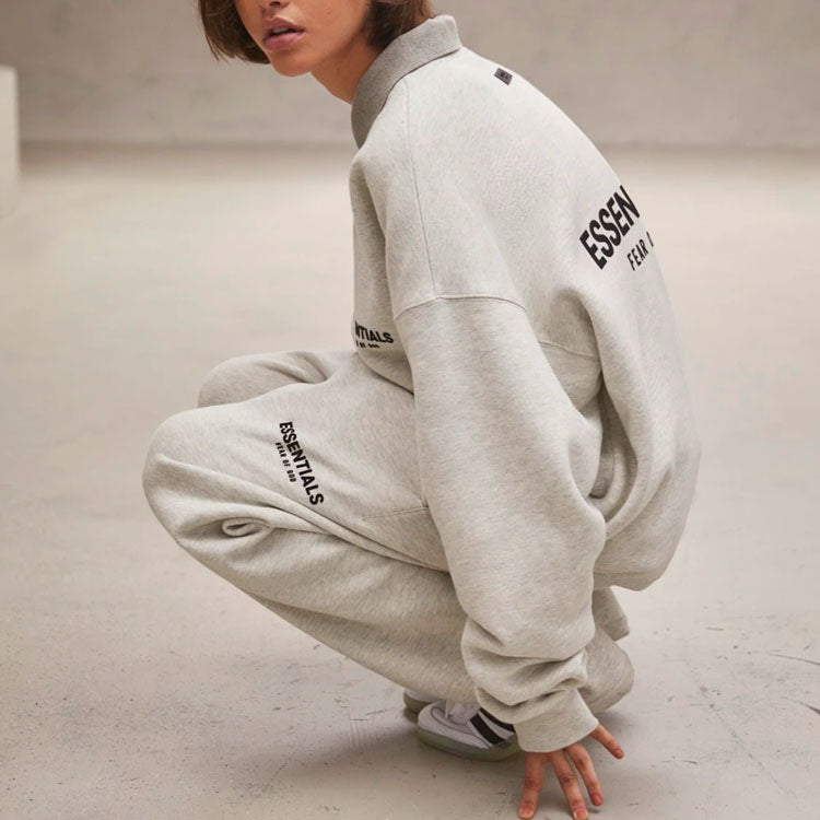Свитшот Fear of God Essentials FW22 'Dark Oatmeal' — фото 4