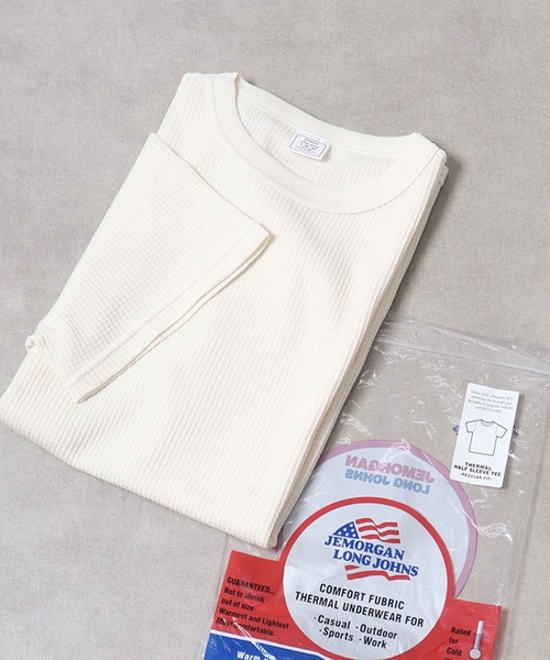 

Футболка с коротким рукавом, круглым вырезом, вафельная ткань JEMORGAN, натуральный цвет