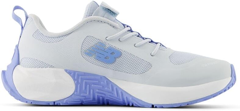 Детские кроссовки New Balance FuelCell Play V1 с застежкой-липучкой, белый/синий — фото 3