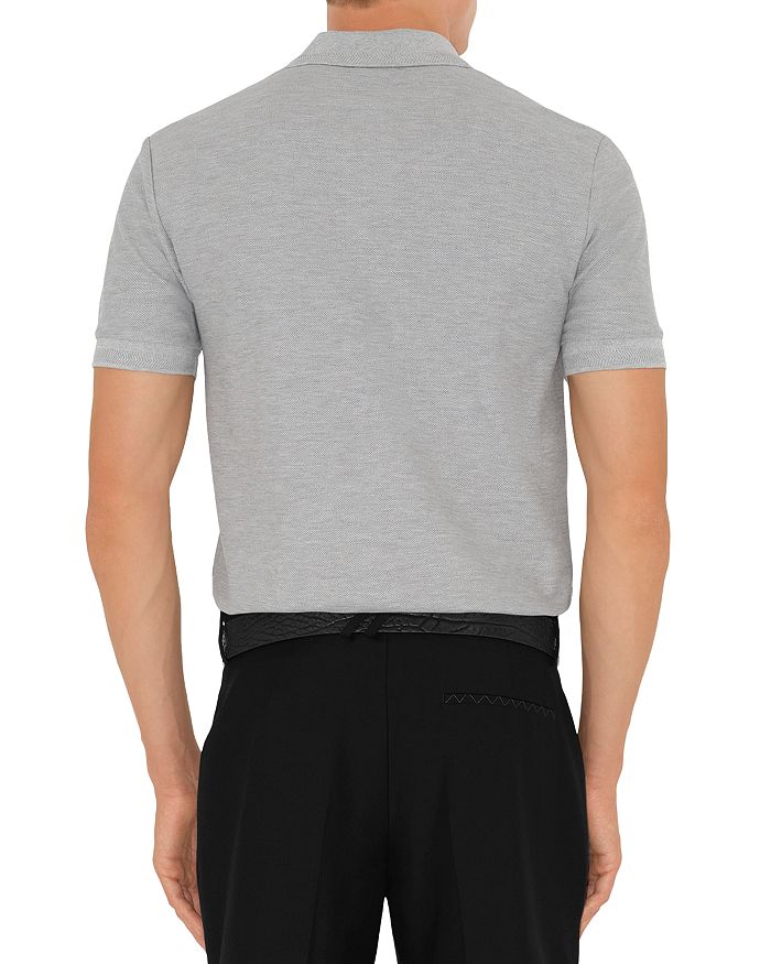 Поло Burberry Eddie Slim Fit Piqu?, светло-серый — фото 3