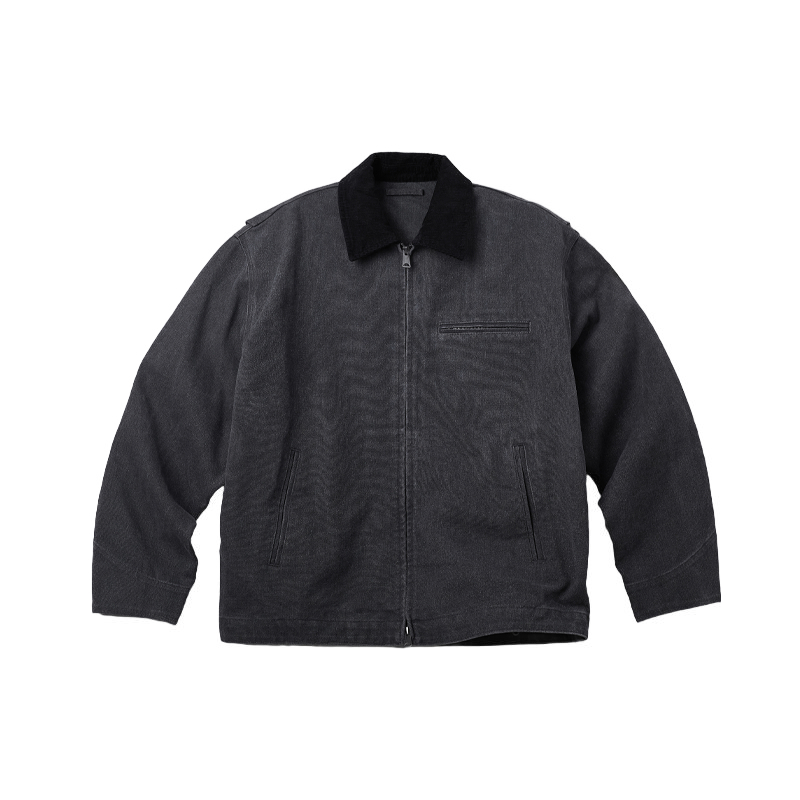 

Куртка Unisex Lapel Moderate Others SPAO, charcoal серый
