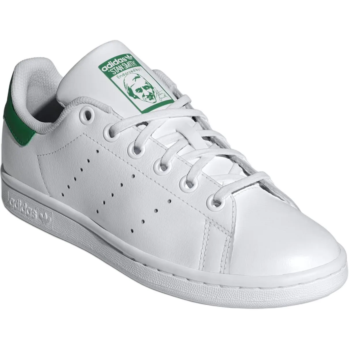 Adidas Originals Кроссовки для скейтбординга stan smith leather низкие детские белые — фото 4