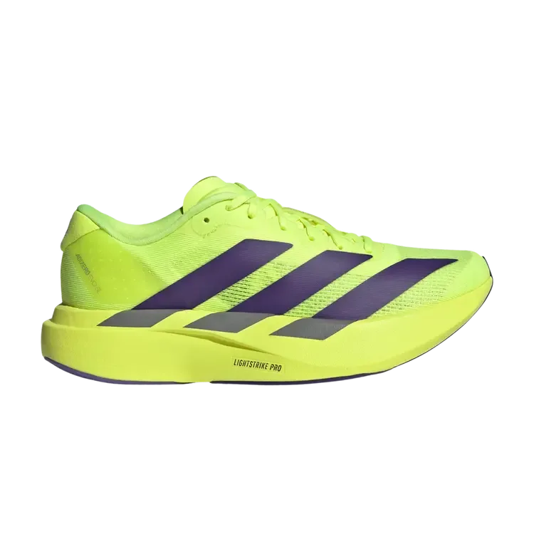 Adidas Adizero Evo SL J 'Solar Yellow Collegiate Purple Core Black'
