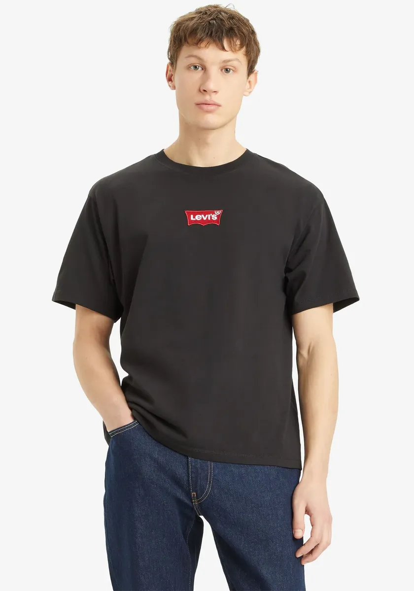 Футболка Levi's "SEVINTAGE" с нашивкой-логотипом на груди, цвет Caviar — фото 2