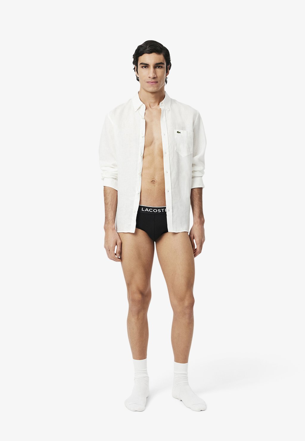 

Трусы 3 PACK Lacoste, антрацит