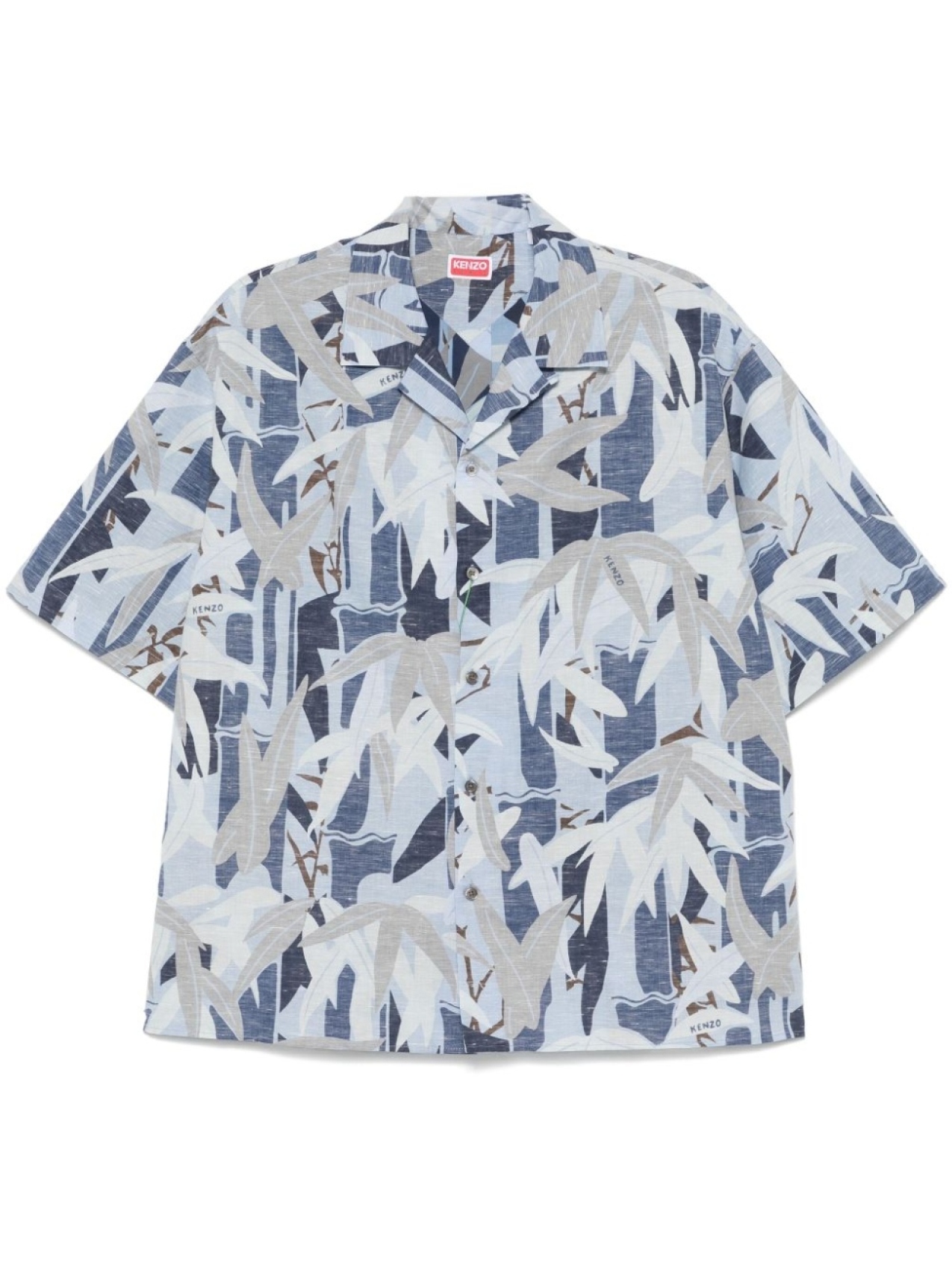 

Kenzo рубашка Chiku-Rin Camo Hawaiian, синий