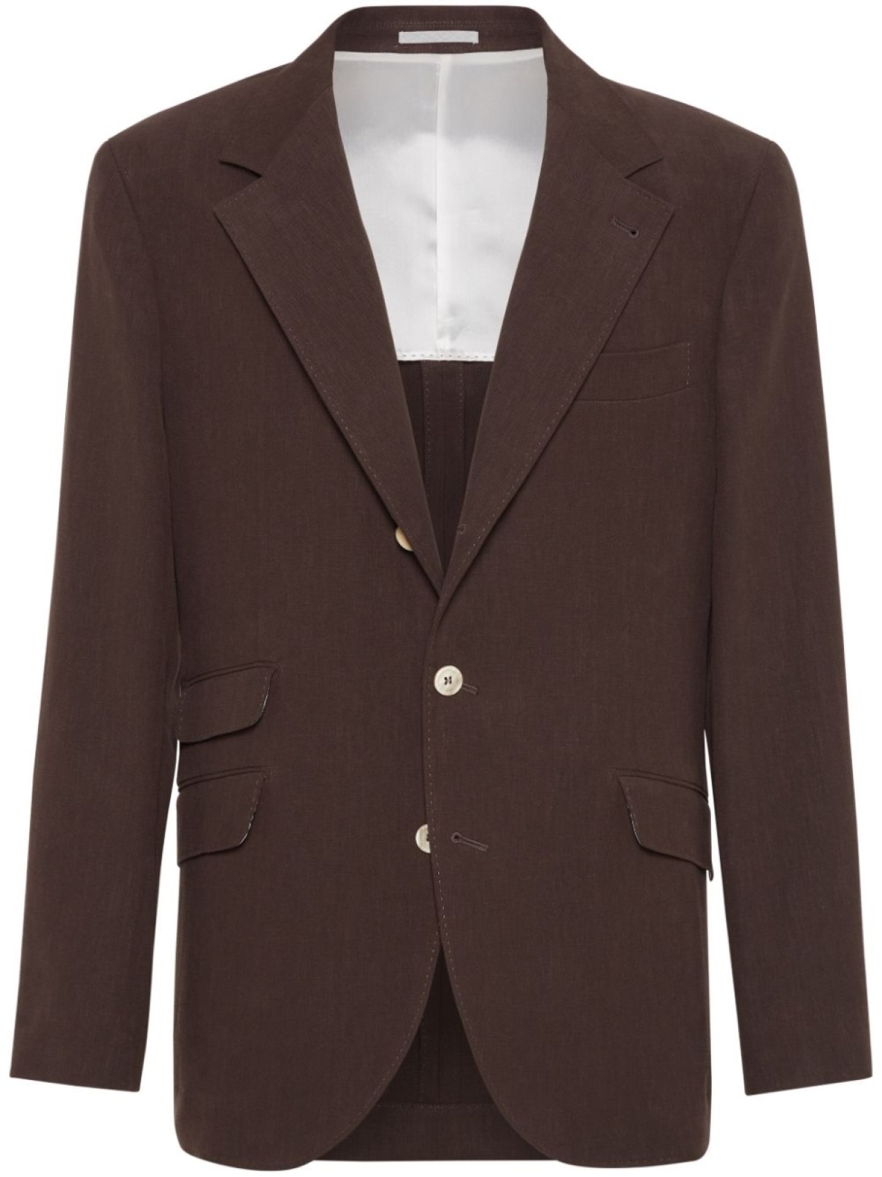 

Brunello Cucinelli блейзер Cavallo, коричневый