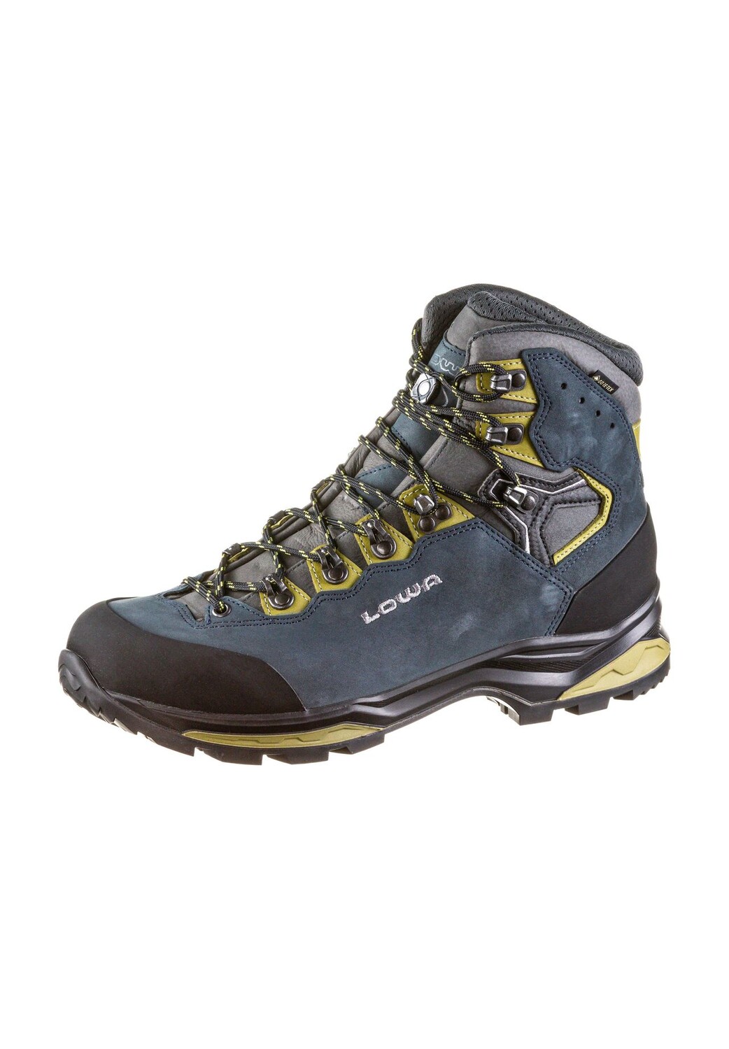 

Альпийские горные ботинки CAMINO EVO Vibram мужские LOWA, цвет Stahlblau-Kiwi