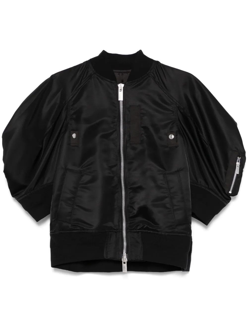 

Бомбер с короткими рукавами SACAI, черный
