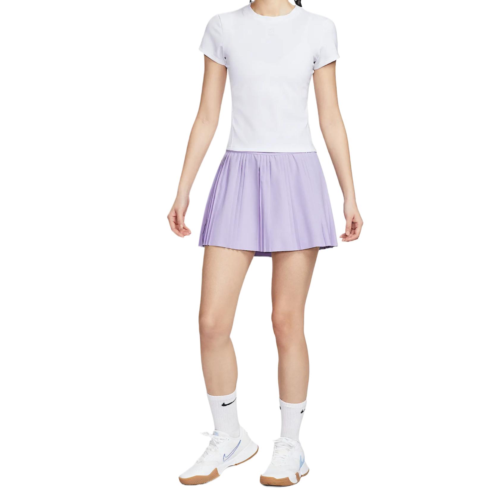 Court Advantage Dri Fit женские теннисные шорты Hydrangea Purple Nike, фиолетовый — фото 4